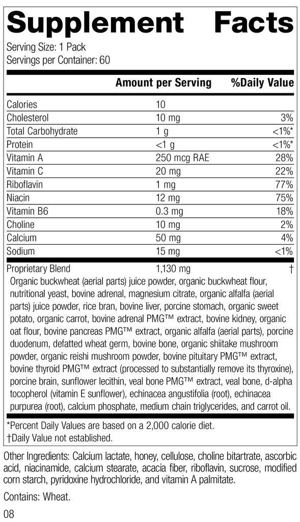 Adrenal Health Pack, Rev 08 Supplement Facts