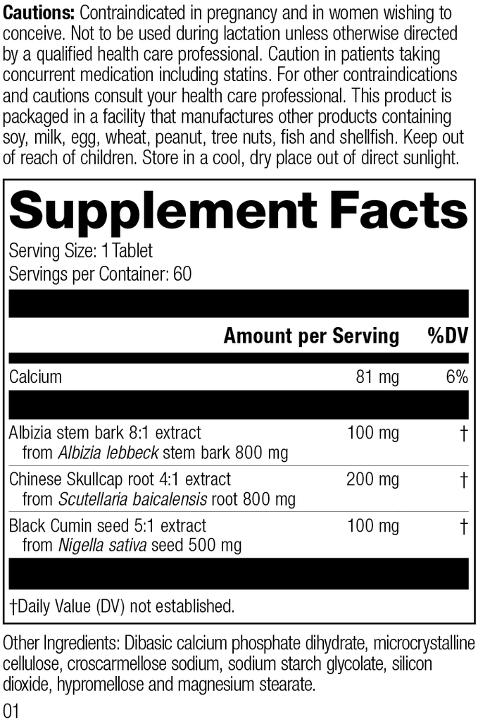 supplement fact label