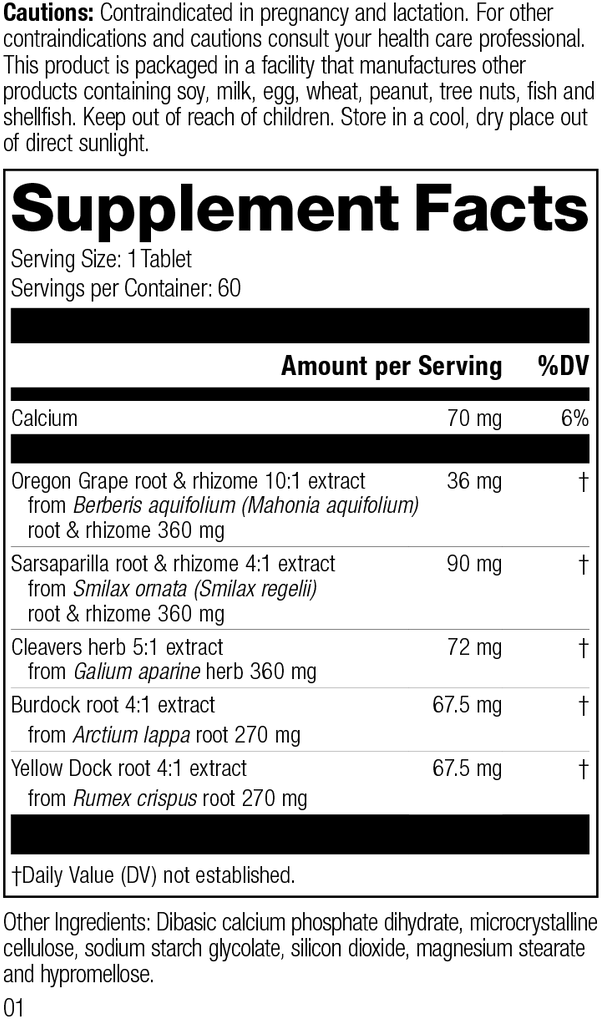 supplement fact label